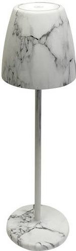 Megatron TAVOLA MT68056 Akku-Tischlampe mit LED in Marmor-Grau - Bild 1