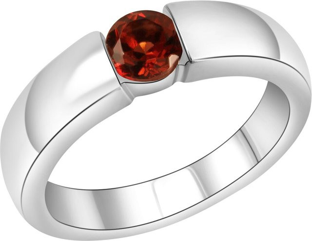 Jamelli Ring 925 Silber, Granat, Damen - Bild 1