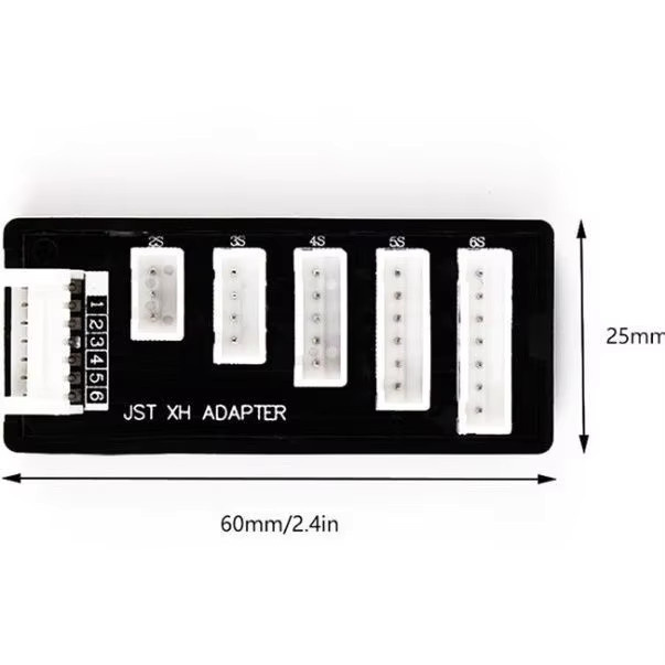 EVANOVM Lithium-Batterie-Balancer-Ladeplatine mit XT60-Verlängerungskabel für IMAX B6 D6 Ladegerät, Schwarz - Bild 2