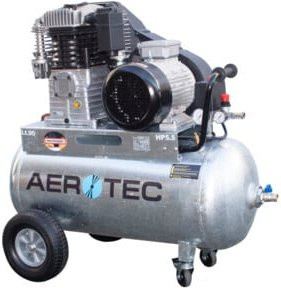 Aerotec 780-90 Z PRO Ölgeschmierter Kompressor 400 Volt in Silber - Bild 1