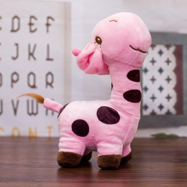 Linyi toy Giraffe Plüsch, rosa, 18cm - Bild 1
