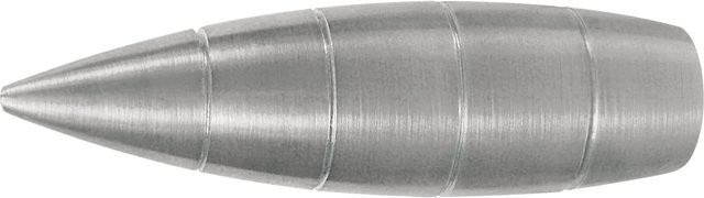 Mydeco Gardinenstangen-Endstück Rillcardo in Edelstahl-Optik, Durchmesser: 1,6 cm - Bild 1