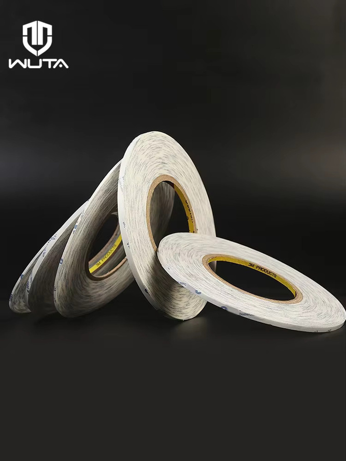 WUTA doppelseitiges Klebeband weiß, ultradünn und stark klebend für DIY-Lederhandwerk, 50 Meter - Bild 7