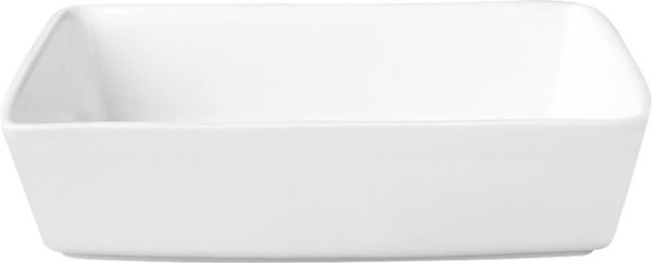 Auflaufform GRANDE aus Keramik in Weiß, rechteckig, B/T/H: 35,0 x 26,0 x 7,5 cm