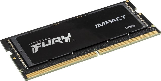 Kingston FURY Impact DDR5 Laptop-Arbeitsspeicher 8 GB SO-DIMM 4800 MHz CL38 KF548S38IB-8 Schwarz Gold - Bild 1