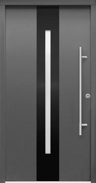 Splendoor Sicherheits-Haustür ThermoSpace Prime Dublin RC2 Komfort mit Glaseinsatz, Farbe Anthrazit, B/H: 100 x 210 cm, Rechtsöffnung - Bild 1