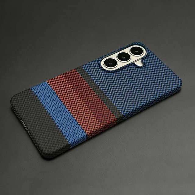 Ultra dünne magnetische Kohlefaser Handyhülle für Samsung Galaxy S26 S25 S24 S23 Plus Ultra FE in Multicolour mit kabellosem Laden - Bild 1