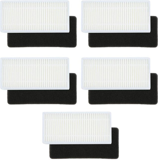 5 Stück Filter Ersatzteile passend für Ecovacs Deebot N79 N79S Roboter Staubsauger Zubehör in Weiß - Bild 1