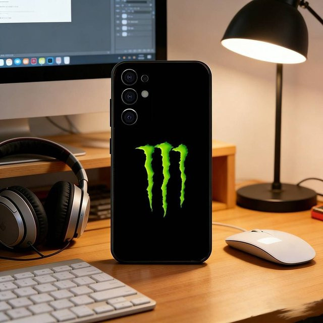 M-MonsterES Modedesign Handyhülle aus weichem Silikon in Schwarz für Samsung Galaxy S20 bis S25 Serie (Ultra, Plus, FE, Lite) - Bild 1