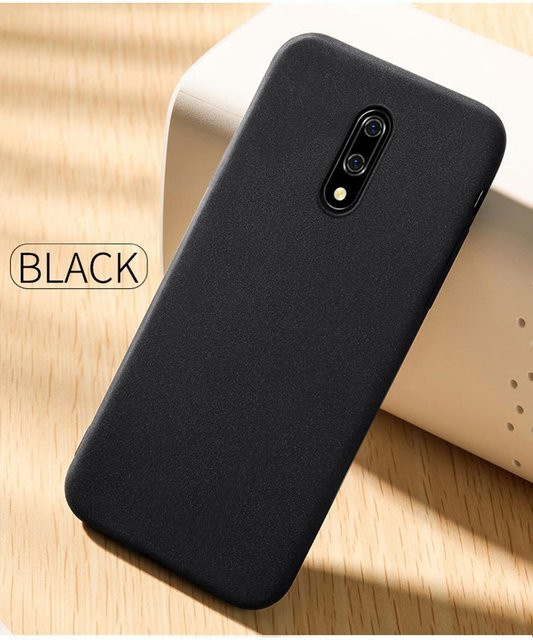 Matte Sandstein Silikon Handyhülle für OnePlus 7 8 Pro 5T 6T 6 in Beige oder Schwarz - Bild 1