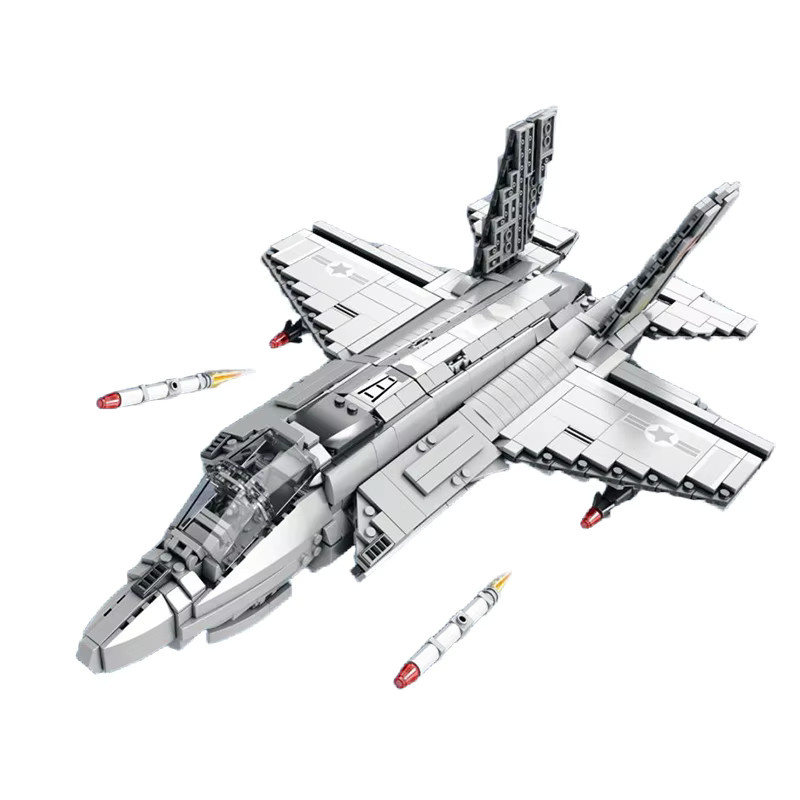 barweer F-35 Lightning Kampfflugzeug, Modellbausatz, 1600 Teile - Bild 5