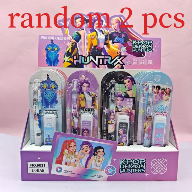 Yiran toy 1 Mechanisches Bleistift Set mit Cartoon K-Pop Dämonenjäger Motiv in Mehrfarbig - Bild 1