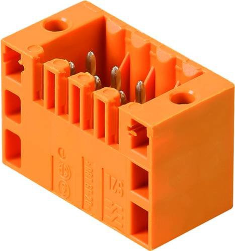 Weidmüller Stiftgehäuse-Platine B2L/S2L in Schwarz und Orange, Polzahl 14, Rastermaß 3.50 mm, 54 Stück - Bild 1