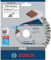 Bosch Diamanttrennscheibe für Beton und Stein, Farbe: Grau, Durchmesser: 150 mm - Bild 2
