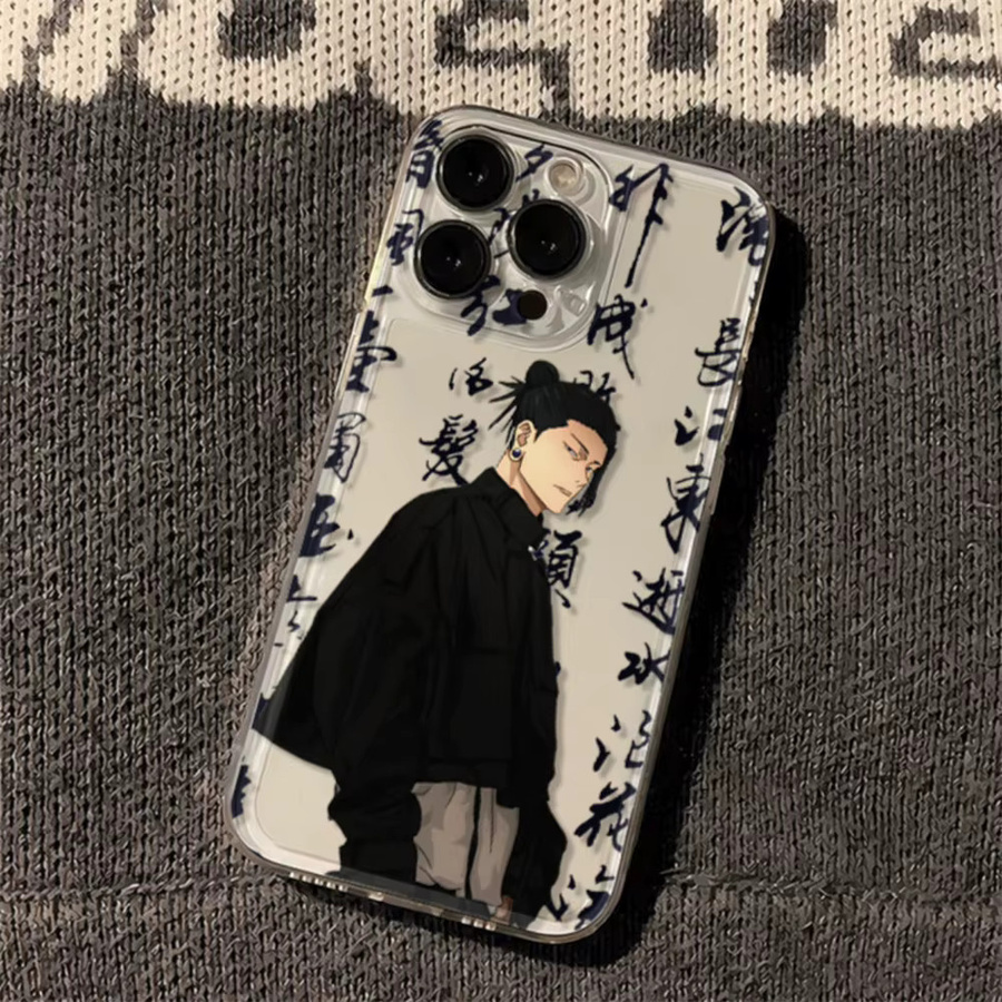 Japanische Anime Handyhülle Geto Suguru transparente weiche Schutzhülle für iPhone Modelle - Bild 3