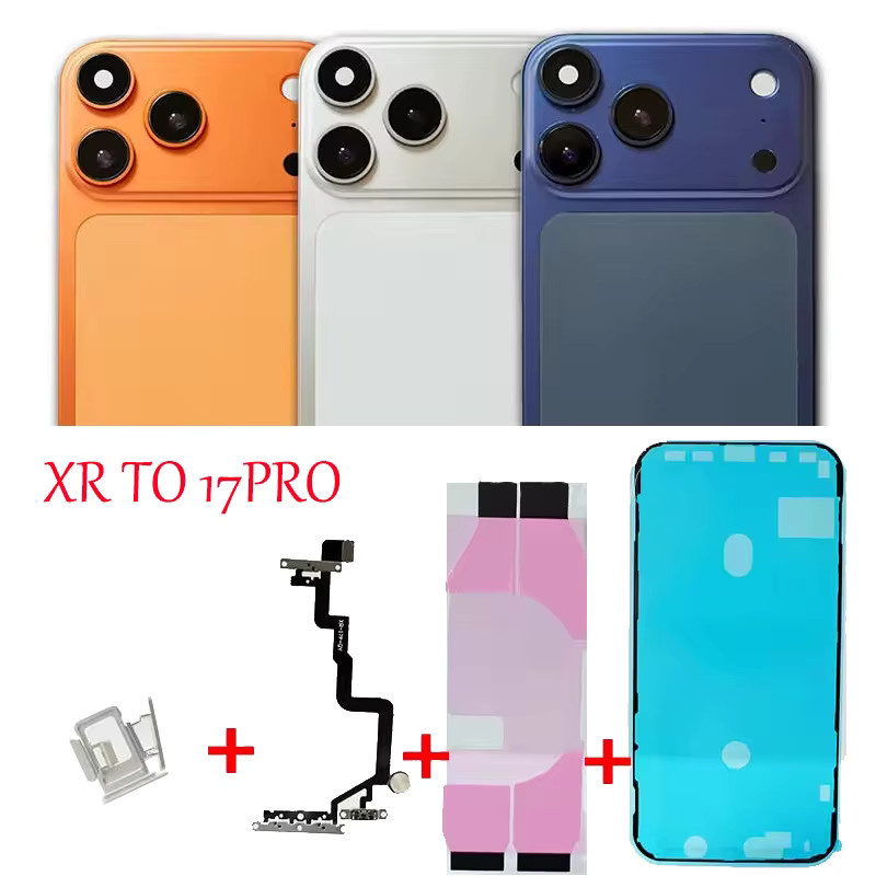 Apple iPhone XR DIY-Gehäuse für Umbau zu 17 Pro-Chassis in Silber für die Modelle A1984, A2105, A2106, A2107 - Bild 2