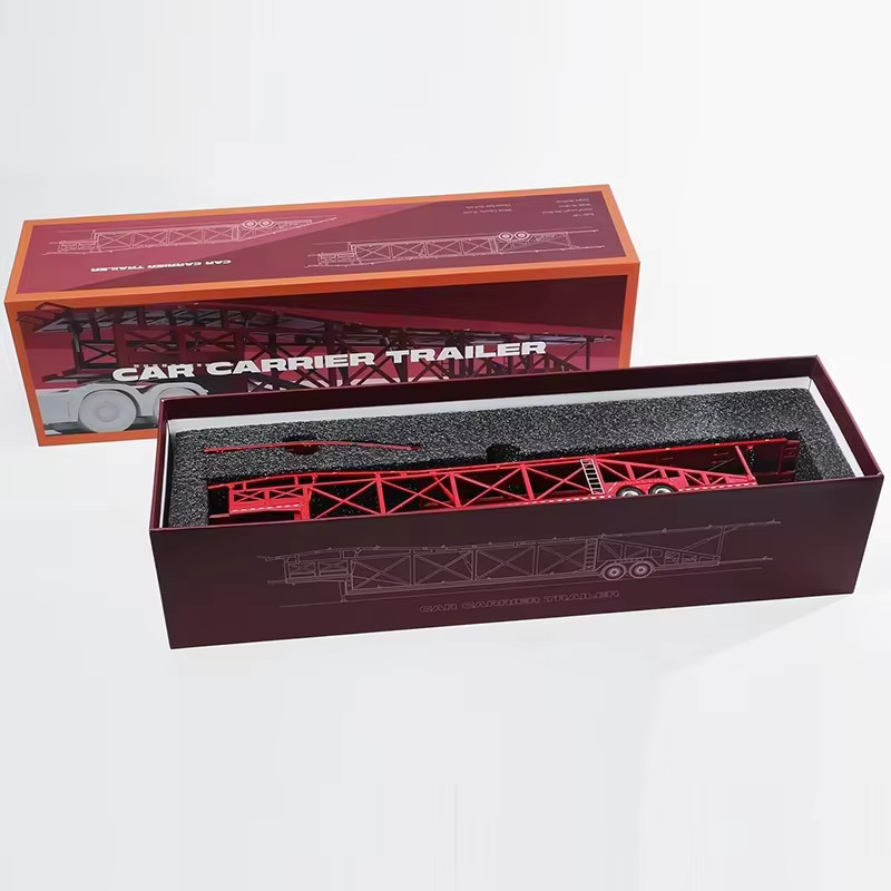 WELLY Chinesischer Autotransporter-Anhänger, Modell, 1:64 Maßstab, Metall - Bild 2