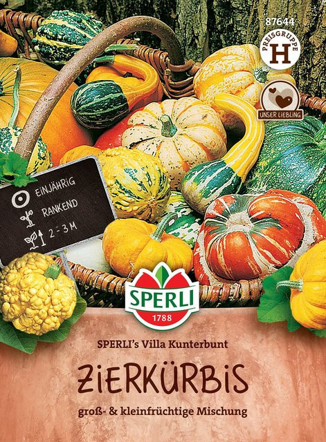 SPERLI Zierkürbis-Samen Villa Kunterbunt Mehrfarbig - Bild 1