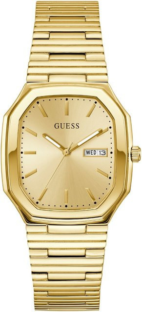 Guess Armbanduhr Oliver, Quarz, Edelstahl, Gold, 35 mm, Herren - Bild 1