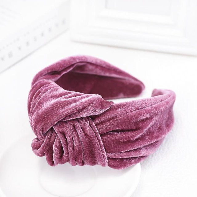 Haarband Rd lala, Samt, Knoten, violett, Damen - Bild 1