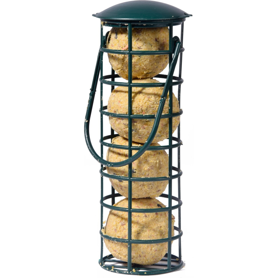 Dobar Futterspender Grün mit 4 Meisenknödeln für Wildvögel H x B x T: 20 x 7 x 7 cm - Bild 2