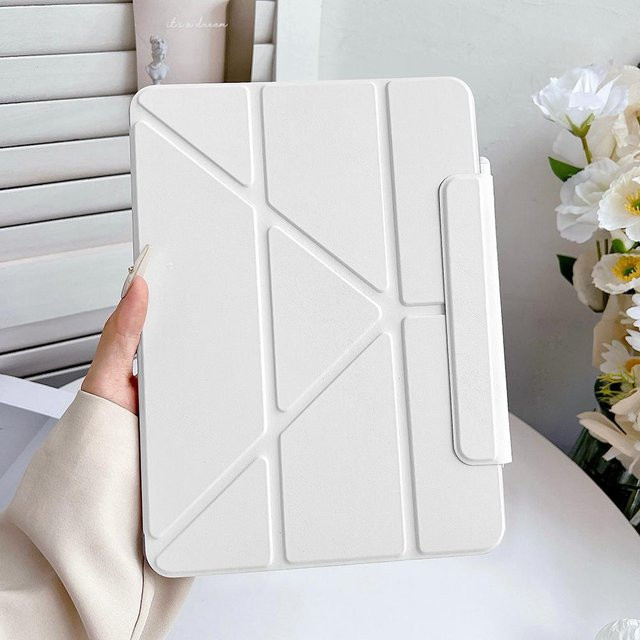 Smart Case Hülle für Apple iPad Air 11 und 13 Zoll M2 M3, iPad mini 6 und 7, iPad Pro 11 sowie iPad 10. Generation, Farbe: Weiß - Bild 1