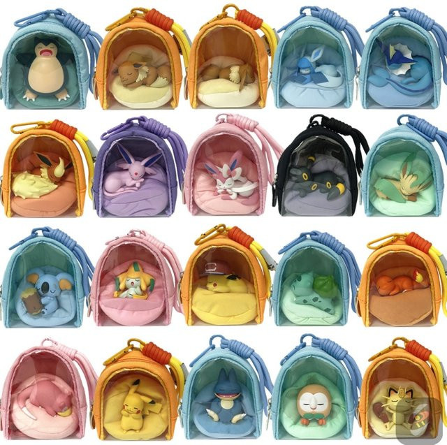Bandai Pokémon Rucksack Anhänger, Sylveon Snorlax Jirachi, Bunt / Mehrfarbig - Bild 1
