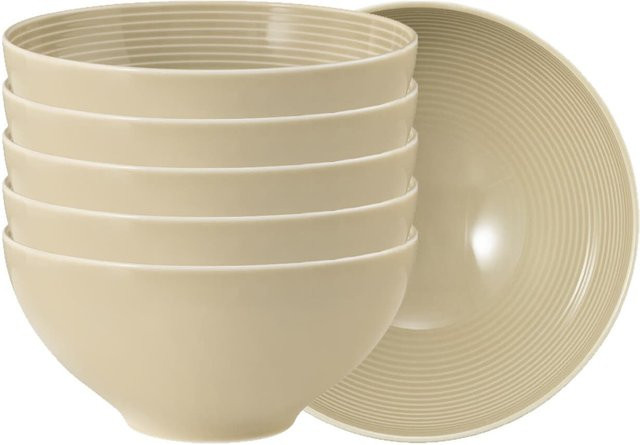 Seltmann Weiden Müslischalen Beat Color Glaze Beige, 6er Set, Durchmesser: 15,7 cm - Bild 1