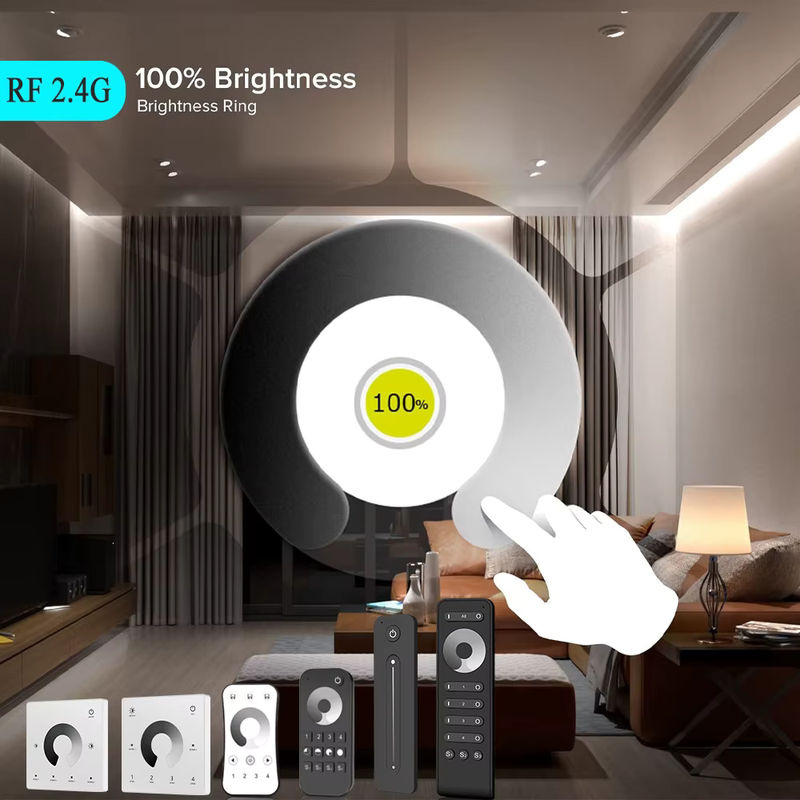 CENFAYA 40W Dimmbarer LED-Treiber mit RF 2.4G Touch-Fernbedienung und Druckschalter, DC12V, Weiß - Bild 2