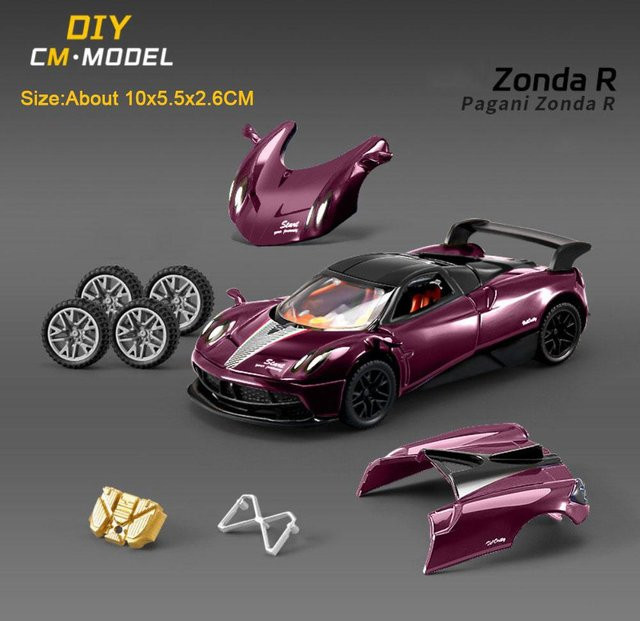 Linyi toy car Ae86 Pagani Zonda R Sportwagen Modell, 1:43, ab 14 Jahre - Bild 1