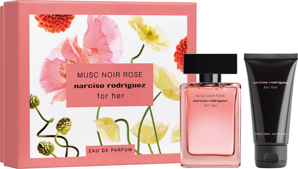 Narciso Rodriguez Musc Noir Rose Set, Eau de Parfum 50 ml, Body Lotion 50 ml, Damen - Bild 1