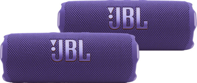 JBL Flip 7 Bluetooth Lautsprecher Doppelpack in Lila mit IP68 Schutzklasse - Bild 1