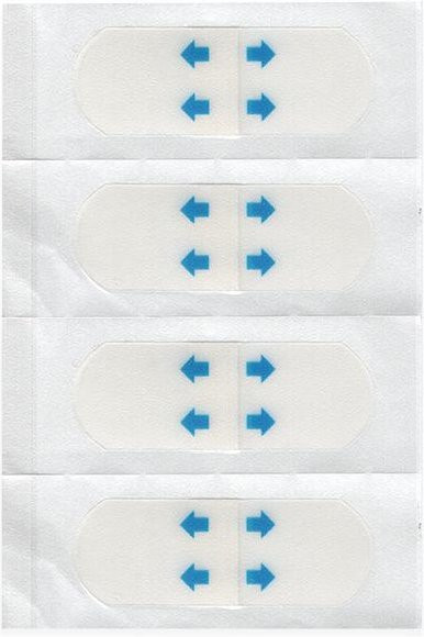 Global Beauty Face Lifting Tape, V-förmige Schlankheits-Sticker, Weiß, 14mm x 40mm - Bild 1