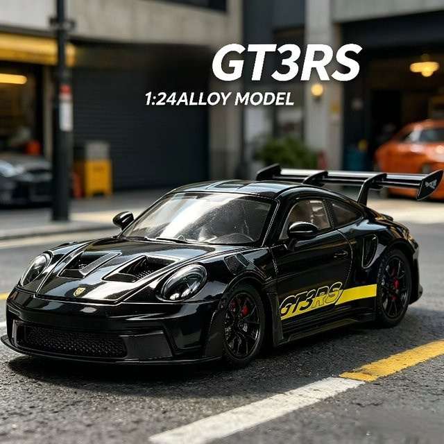 WELLY Porsche 911 GT3 RS Sportwagen Modell, 1:24, Metall - Bild 1
