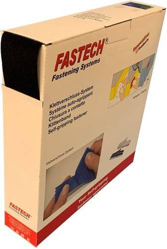 FASTECH Klettband zum Aufkleben Acrylat Jersey Schwarz, Länge: 25 m, Breite: 50 mm - Bild 1
