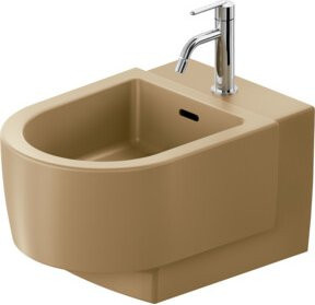 Duravit Wand-Bidet Balcoon aus Keramik in Clay Terra Matt, B/T: 37 x 54 cm