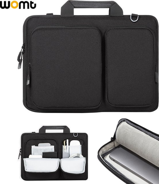 Apple Laptop-Umhängetasche für MacBook Pro und MacBook Air in Schwarz - Bild 1