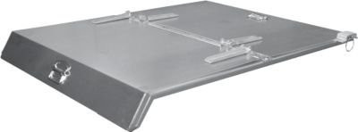 Bauer Deckel für Mini-Spänebehälter Typ EXPO 225 & EXPO-E 225, verzinkt, Silber - Bild 1