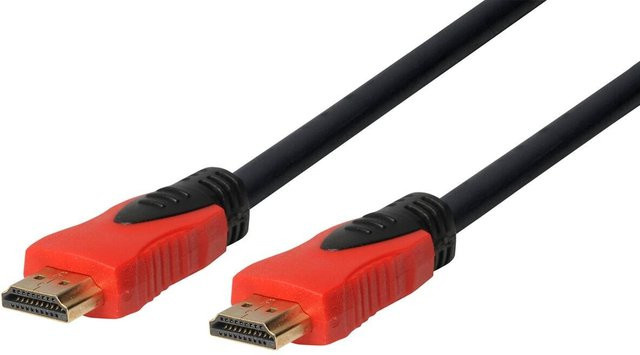 HeiTech HDMI-Verbindungskabel mit Ethernet/LAN in Schwarz, Länge: 1,5 m - Bild 1