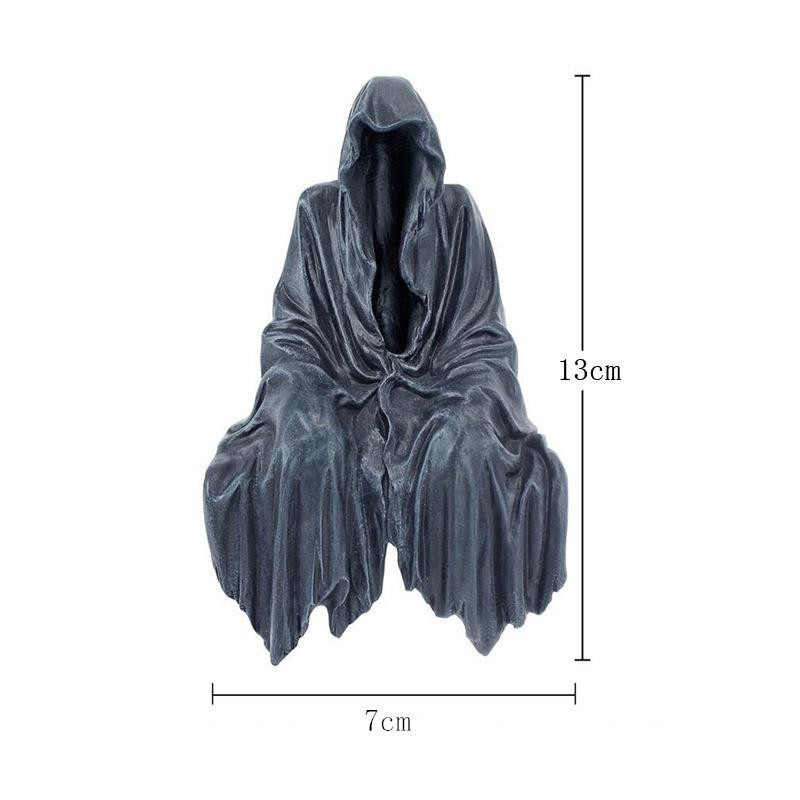 Fashnics Herr der Ringe Dementor Figur Sitzendes Modell Puppe Schwarz - Bild 3