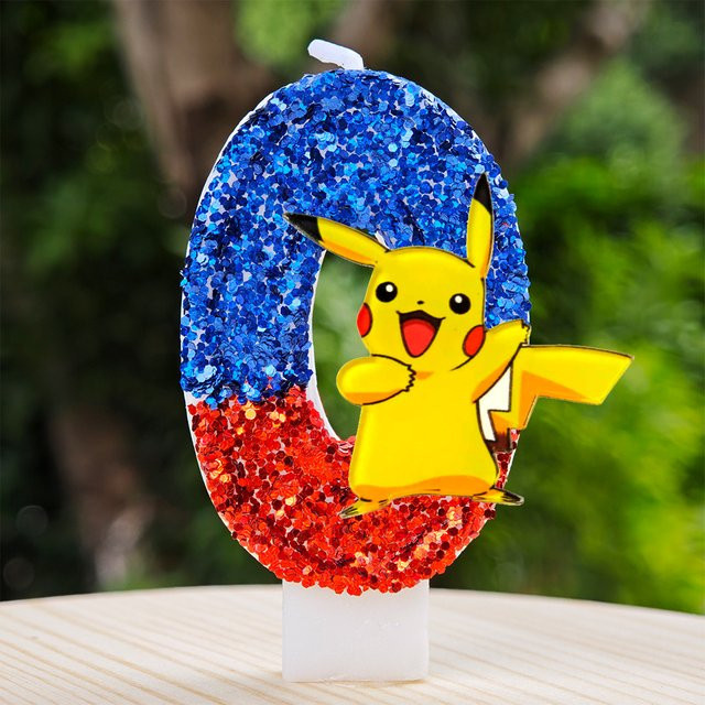 Potdemiel Pikachu-Design-Geburtstagskerze, Kuchendekoration - Bild 1