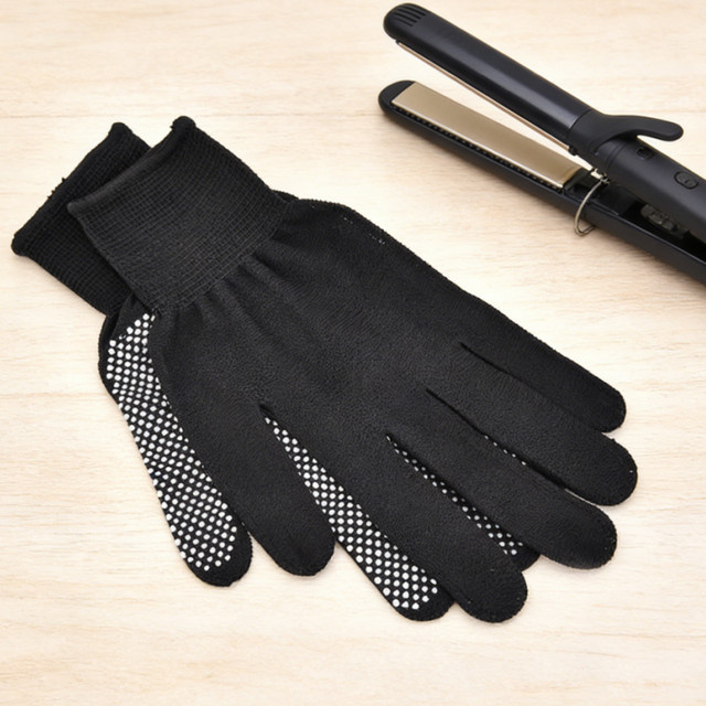 Schwarze Perm-Handschuhe für lockiges Haar - Bild 1