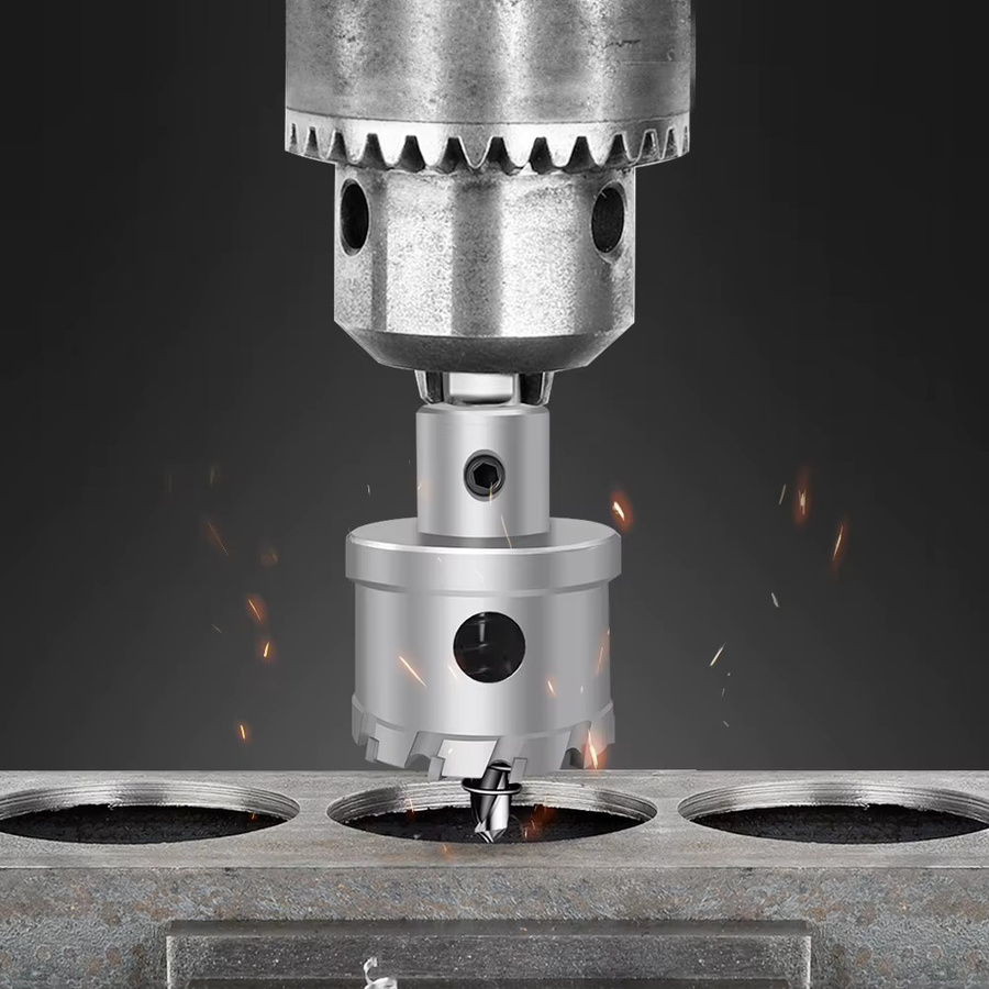 5A Hartmetall TCT Lochsäge Set für Edelstahl und Metalllegierungen, Farbe: Silber, Durchmesser: 12-150 mm - Bild 2