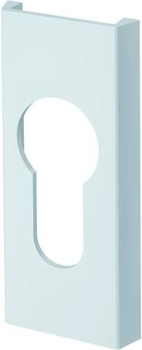 Basi Schutz-Schieberosette SR 450 PZ Eckig aus Aluminium in Weiß für Fensterverriegelungen - Bild 1