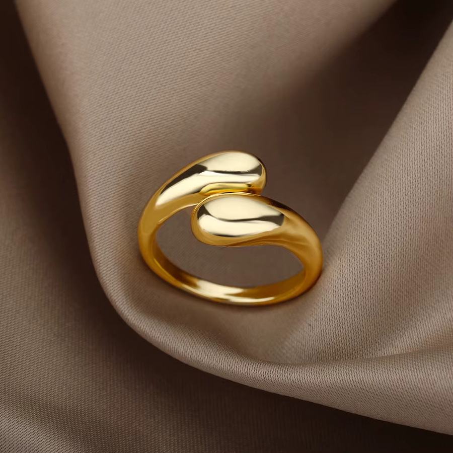 HPTOTMG Ringe Edelstahl, Gold, Damen - Bild 2