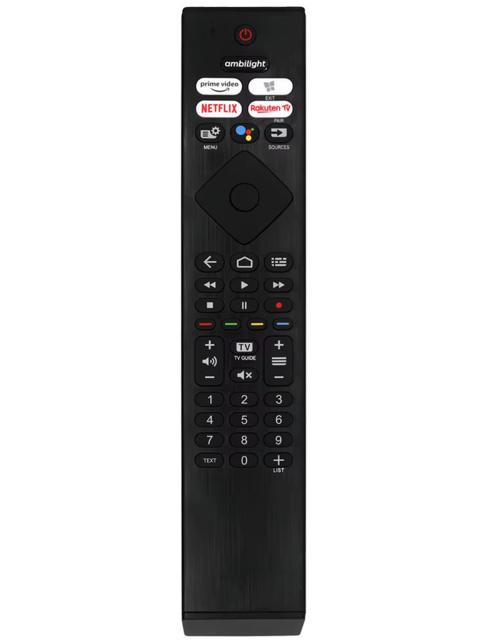 Philips Sprachfernbedienung 398GM10BEPHN0041PH in Schwarz für Android 4K OLED-Fernseher Modelle 43/50/58PUS8506/12 und 65PUS8505 RC4284502/01RP - Bild 6