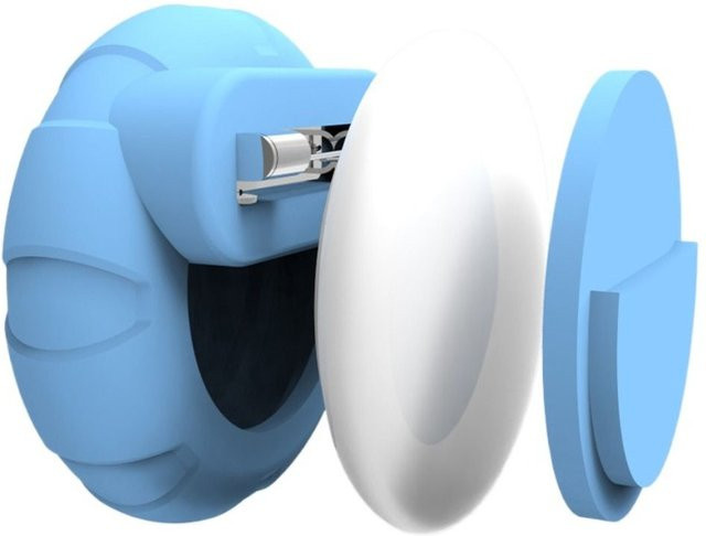 FancyWrist Silikon-Schutzhülle für Airtag in Pink, wasserfester Ortungshalter mit Pin-Tracker-Funktion für Kinder - Bild 1