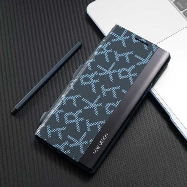 Sulada Business Flip-Cover mit Stift-Halterung für Samsung Galaxy Z Fold7 in Schwarz mit Carbonfaser-Optik - Bild 1