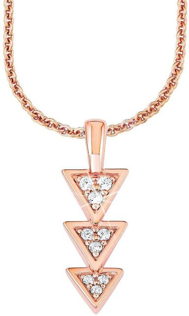 s.Oliver Halskette, 925 Silber, Roségold, Kristall, Zirkonia, Damen - Bild 1