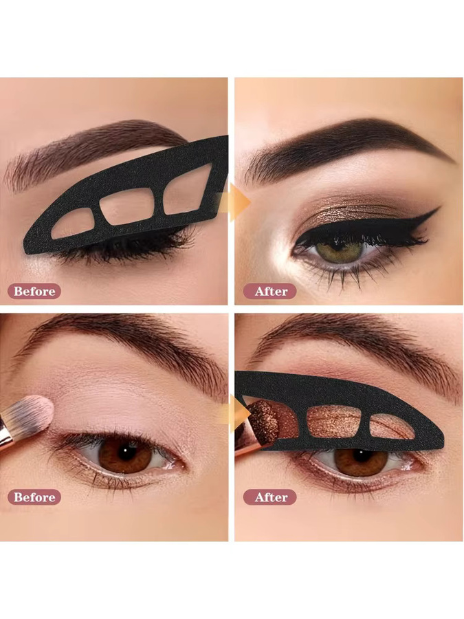 4-teiliges Augen-Make-up-Schablonen-Set, Unisex - Bild 5